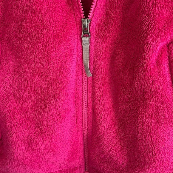 The North Face Vibrant Pink Girls' Full Zip Fuzzy Cozy Fleece Sz Lg (14/16) - Picture 5 of 11